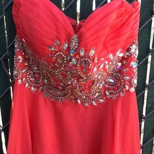 Long Formal Coral Dress